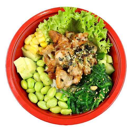 Poké bowl chicken